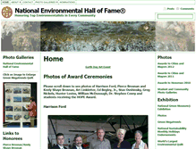 Tablet Screenshot of environmentalhalloffame.net